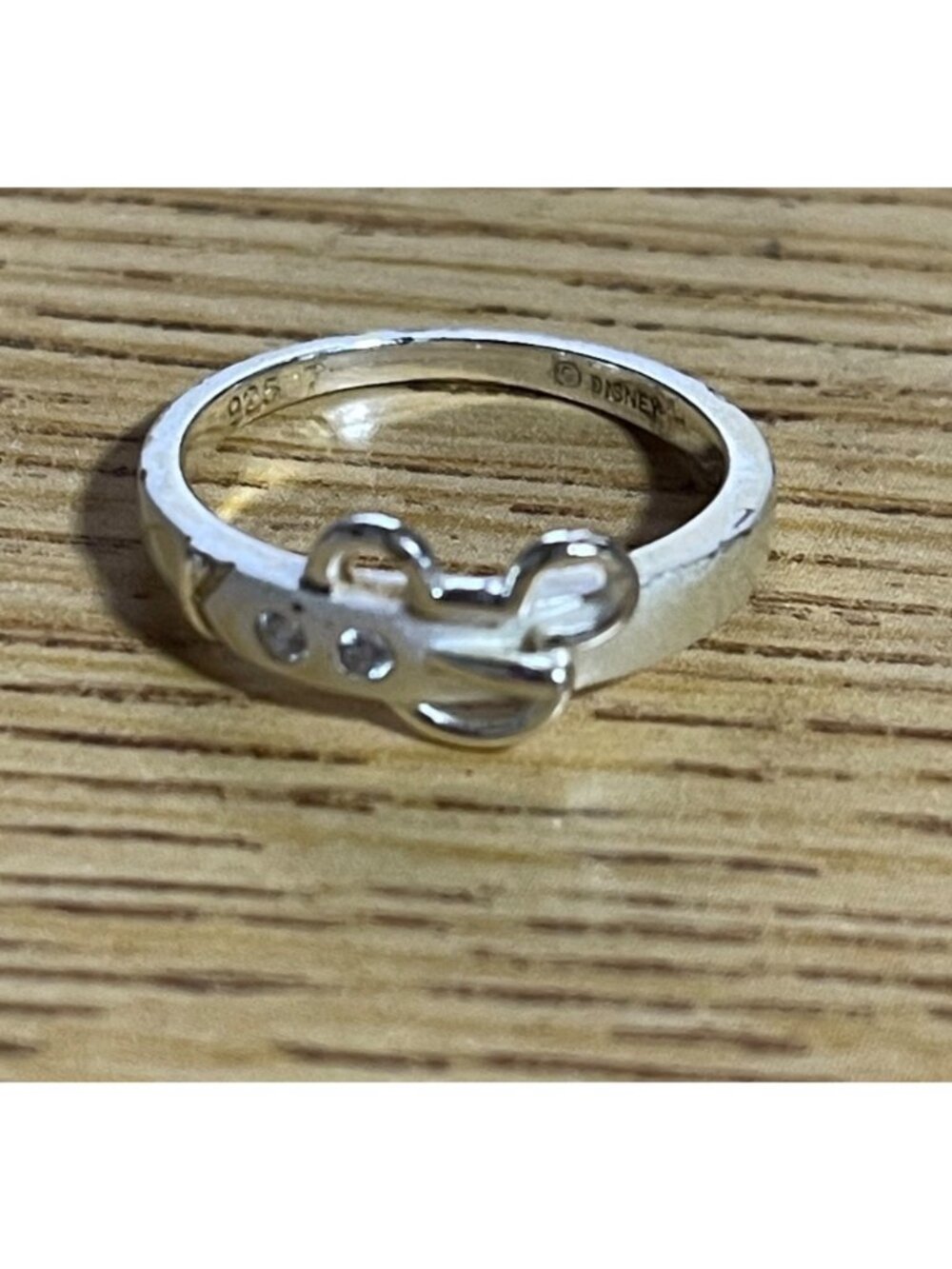 Disney Parks Authentic 925 Sterling Silver Mickey Mouse Belt Buckle Ring Size 7